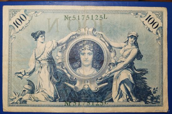 Германия 100 марок 1908 г.