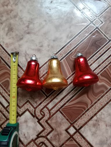 Игрушки ёлочные колокольчики ГДР