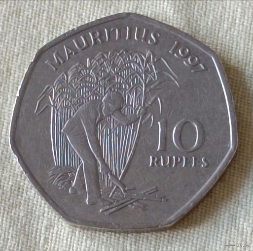 Маврикий. 10 рупий 1997 года.