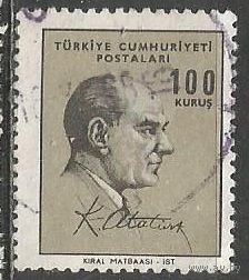 Турция. Кемаль Ататюрк. Первый Президент. 1966г. Mi#2031.
