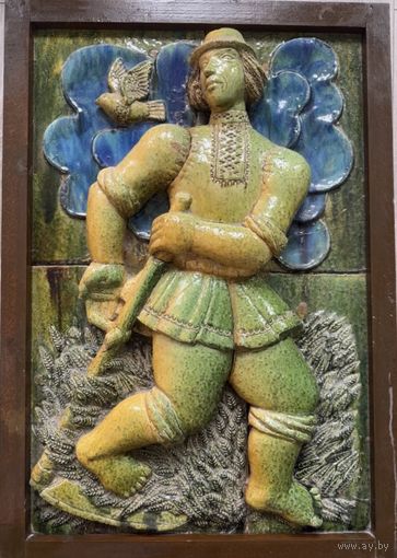 Нестеревский Н.Л. Керамическое панно. Размер 90х60см.