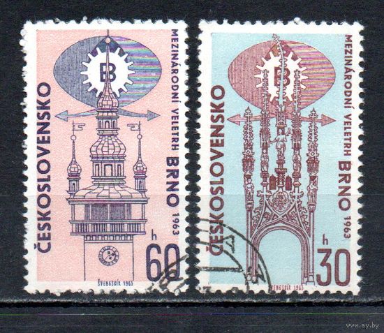 Международная ярмарка в Брно Чехословакия 1963 год серия из 2-х марок