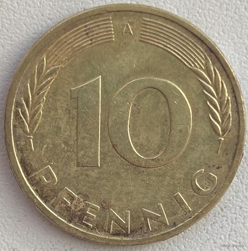 Германия 10 пфеннигов 1990 г. A