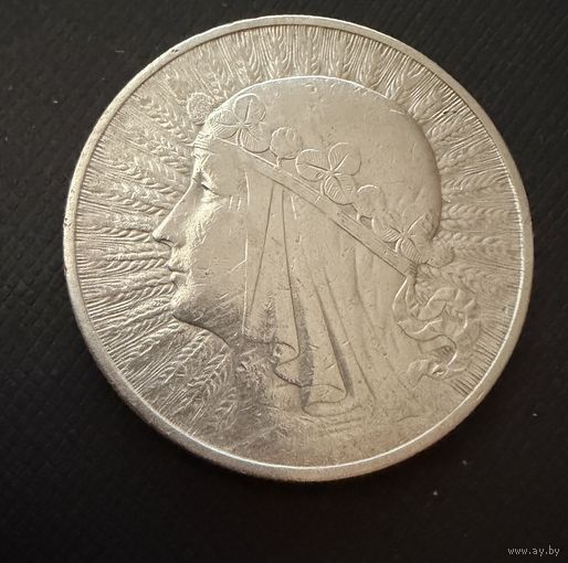 10 злотых 1932 г.  Польша.   Ядвига.  Серебро. ЛЮКС