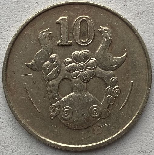 Кипр 10 центов 1985 г.