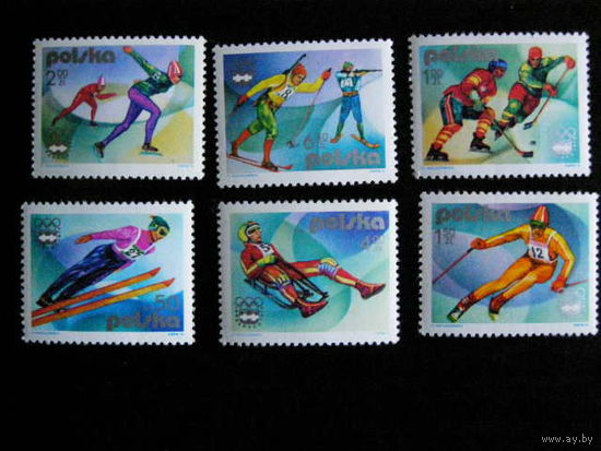 Польша 1976 Mi# 2421-2426 спорт Олимпиада MNH * *