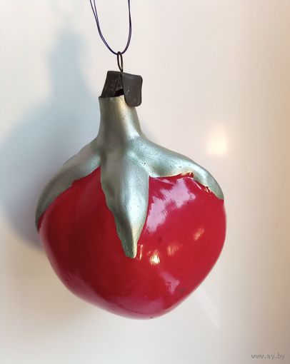 Ёлочная игрушка помидор культигрушка