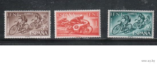 ИФНИ-1964(Мих.235-237) , ** , Спорт, Велоспорт , Велосипеды, Мотоспорт(полная серия)