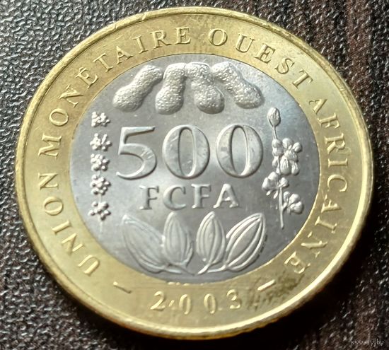 Западная Африка (ВСЕАО) 500 франков, 2003   ( 1-12-2 )