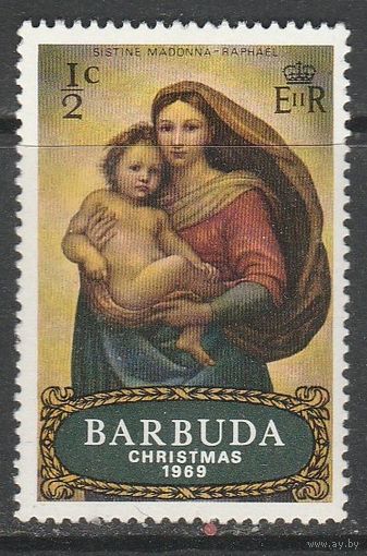 Барбуда /Рождество/ 1/2с 1969г