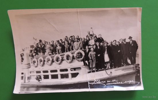 Фото "Теплоход "Быстрый", Ждановичи, Минское море, 1961 г.