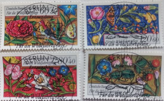Западный Берлин. 1985г. Флора. Искусство.