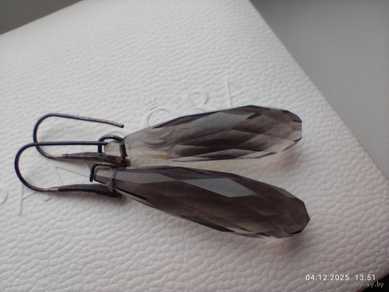 Старенькие серьги серебряные