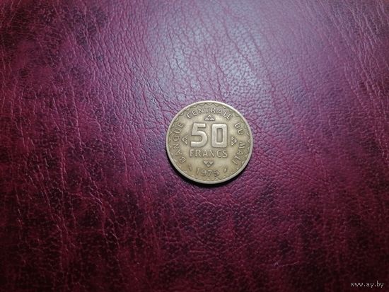 Мали 50 франков 1975 редкая
