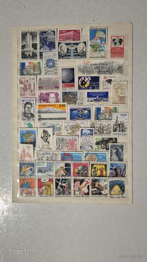 Марки Франции гашенные. Сборная тематика.