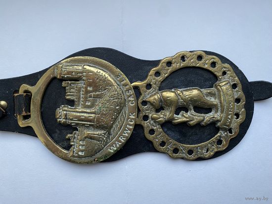 Медальоны Warwick, латунь, Англия.