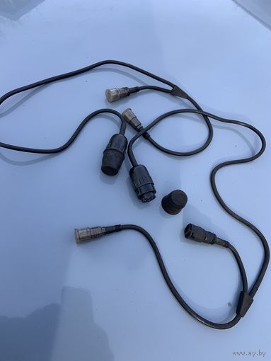 Складские-из ПЕРВЫХ ,шнуры -наушники  для кожан.шлемафона лётчика.60-е. Цена за  один.В родной упаковке-см.последнее фото.