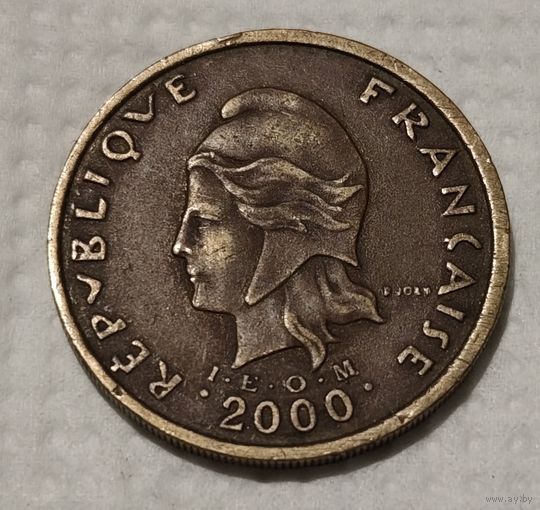 Французская Полинезия 100 франков, 2000 (14-3-8)