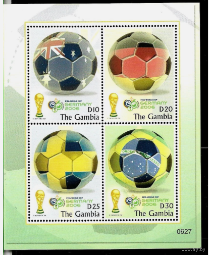 Гамбия Футбол ЧМ-2006 СПОРТ КВ  MNH