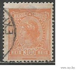 Бразилия. Женская голова. Символ Свобода. 1918г. Mi#197.
