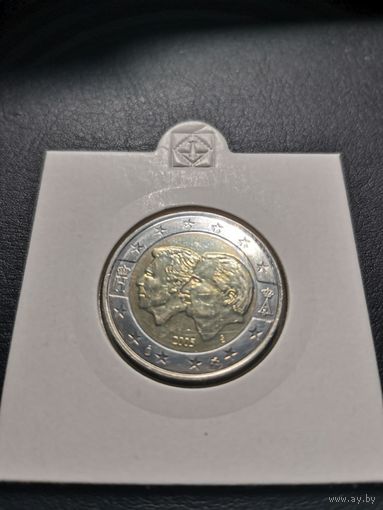 Бельгия 2 евро 2005  UNC Бельгийско-Люксембургский экономический союз