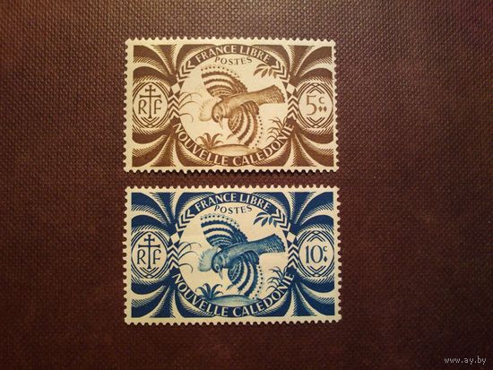 Французская Новая Каледония 1942 г.Птица Кагу.Лондонская серия ./44а/