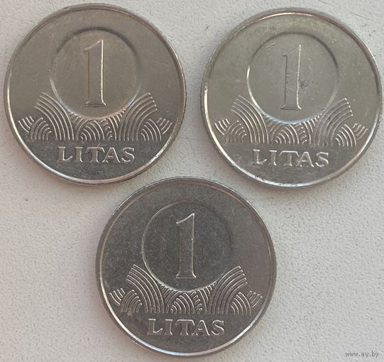 Литва 1 лит 2001 г. Цена за 1 шт.