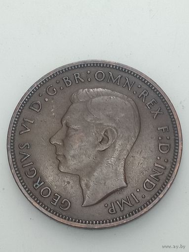 Великобритания 1 пенни 1937 года .