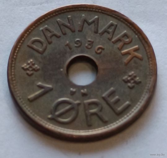 Дания. 1 oре 1936 года.