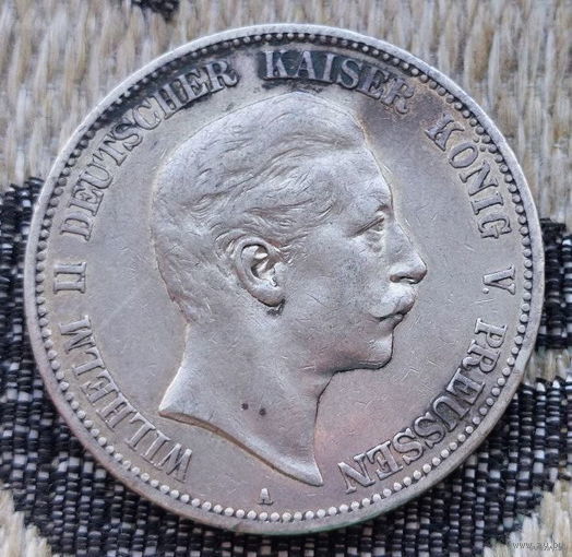 Германия 5 марок 1903 года, А. Серебро! Сторгуй за свою цену, предложи обмен! S160