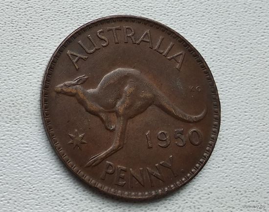 Австралия 1 пенни, 1950 Точка после "PENNY" 2-17-16