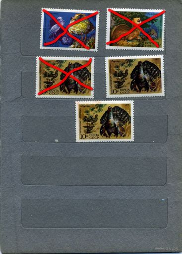 СССР, 1975 сборка  ФАУНА СССР        , , 5м  чистая  по 30 коп шт
