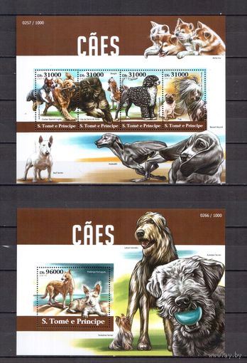 Сан Томе и Принсипи 2015 Фауна домашние собаки - 1 лист + 1 блок MNH**