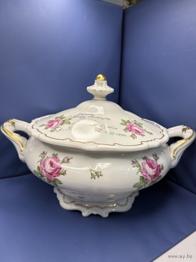 Супница Weimar Katharina Rose ГДР 50 гг