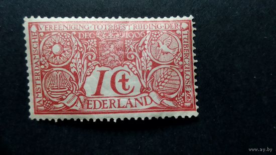 Нидерланды 1906 г. Медицина. Борьба с туберкулезом  кц20евр \295фк\