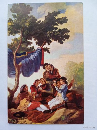 Гойя.  Игроки в карты. Издание Испании