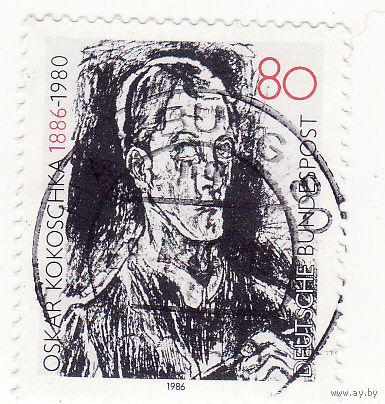 "Self-Portrait" - Оскар Кокошка 1986 год