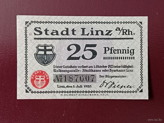 Германия 25 пфеннингов 1921