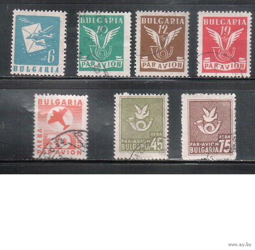 Болгария-1946, (Мих.537-544),  гаш.  , Стандарт, Авиапочта Самолеты