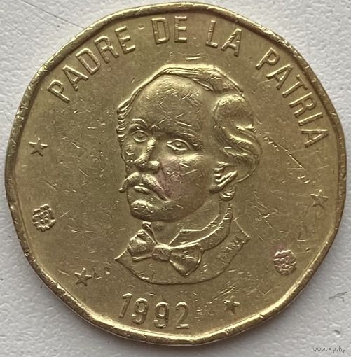 Доминикана (Доминиканская Республика) 1 песо 1992 г.