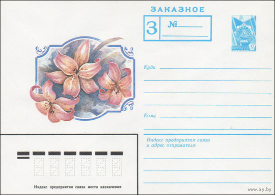 Художественный маркированный конверт СССР N 84-60 (15.02.1984) Заказное