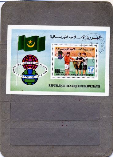 МАВРИТАНИЯ,1978, СПРОРТ, ФУТБОЛ, БЛОК гашен