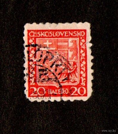 Марка Чехословакии-1929 -Гербы