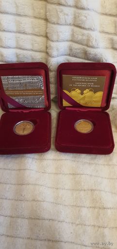 Грюндвальдская битва  600 лет 2 золотые монеты Раритет