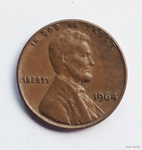 США. 1 цент 1964 г.