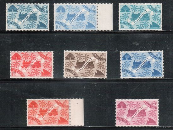 Французское Сомали-1943,(Мих.246-257) ** , Стандарт, Символы