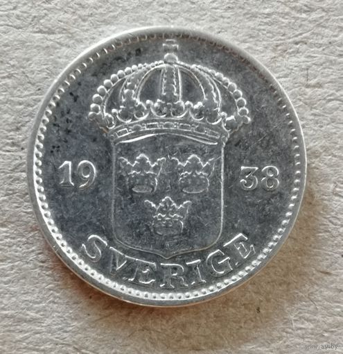 Швеция 25 эре 1938 г., KM# 785