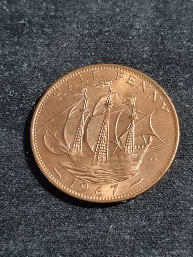 Великобритания 1\2 пенни 1967