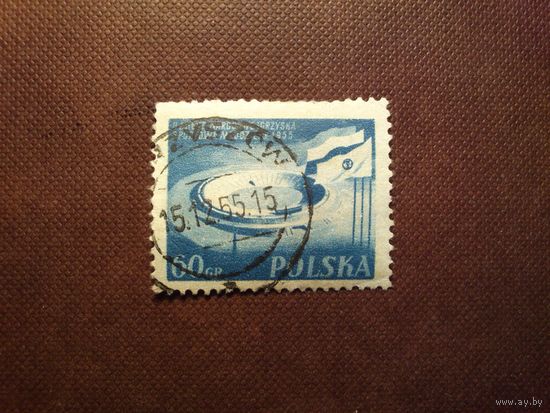 Польша 1955 г .2-е Международные юношеские игры.Стадион в Варшаве./14а/