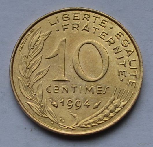 Франция, 10 сантимов 1994 г.